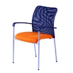 jednací židle TRITON, NET oranžová